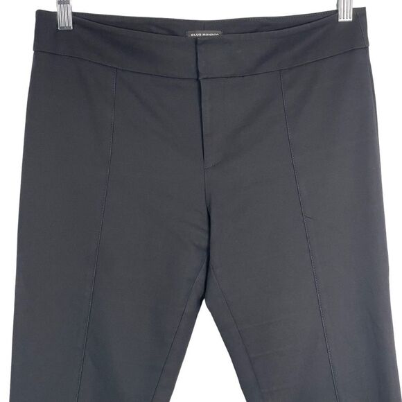Club Monaco Center Seam Pants, Black, size 6, 65% Cotton/30%/Viscose/5% Elastane - Picture 2 of 8
